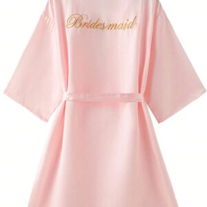 Customizable Bridesmaid Silk Robe